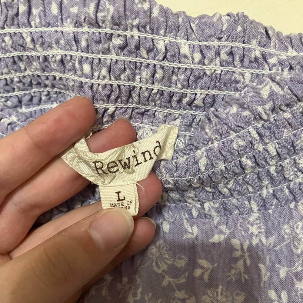 Light purple floral skirt - Picture 3 of 4